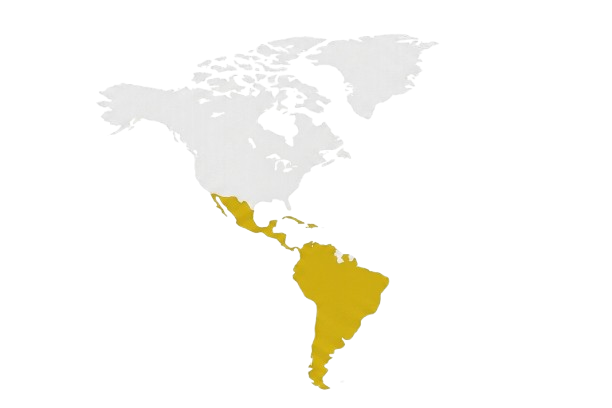 Mapa Colombia y México
